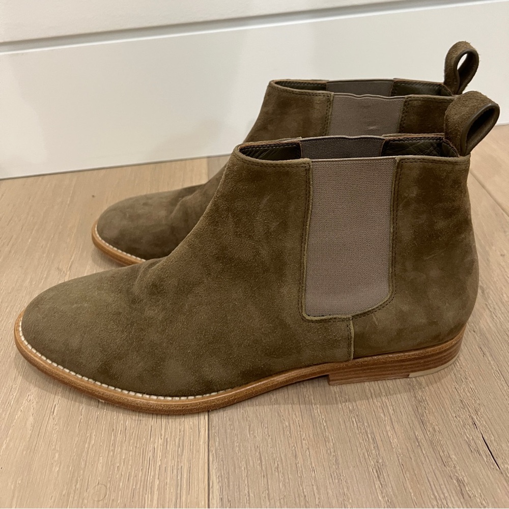 Jenni Kayne Suede Chelsea Boot Laurel Green 39 - worn once!